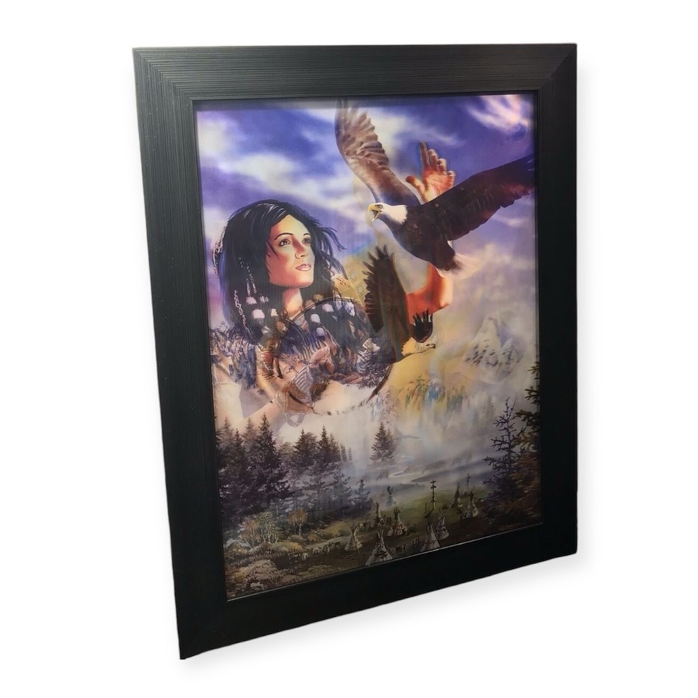 3 in 1 Indigenous Moving Images Wolf Spirit Art Heaven and Earth Wold Aurora